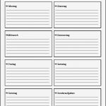 Wochenplan Kind Vorlage Genial Wochenplan Vorlage Als Pdf Download Zum Ausdrucken