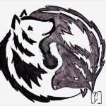 Wolf Tattoo Vorlage Beste Yin and Yang Wolf Tattoo by Okami365viantart On