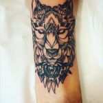 Wolf Tattoo Vorlage Bewundernswert Foto Wolf Tattoos Hier Eine Abstrakte Wolf Tattoo