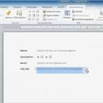 Word 2016 Vorlage Erstellen Genial Word 2010 formulare Erstellen