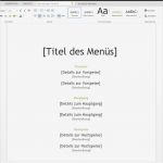 Word Speisekarte Vorlage Cool Menü Speisekarte Als Download Auf Wordvorlage