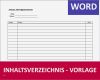 Word Vorlage Speichern Best Of Inhaltsverzeichnis Muster Vorlage Word Schule Einfach