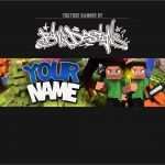 Youtube Banner Vorlage Großartig Minecraft Banner Template • Shop