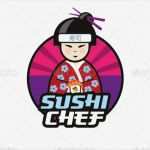 Youtube Impressum Vorlage Beste Sushi Chef Logo Vorlage Japanisch