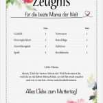 Zeugnis Vorlage Zum Ausfüllen Cool Zeugnis Zum Ausdrucken Für Beste Mama Der Welt