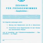 Zeugnis Vorlage Zum Ausfüllen Einzigartig Frühschwimmer Zeugnis