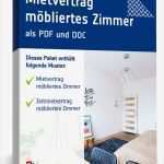 Zimmer Reservieren Vorlage Einzigartig Mietvertrag Möbliertes Zimmer Muster Zum Download