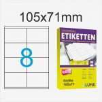 12 Etiketten Pro Blatt Vorlage Großartig 105x71 Mm Luma Etiketten 2x4 Aufkleber Pro Blatt Luma