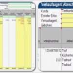 Abrechnung Vorlage Excel Cool Verkaufsagent Abrechnung Deluxe Unter Excel Download