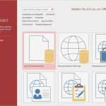 Access 2016 Vorlagen Hübsch Erste Schritte Anleitung Microsoft Access Datenbank