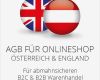 Agb Onlineshop Vorlage Süß Agb Für Lineshop Österreich Und England B2c &amp; B2b