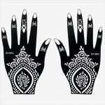 Airbrush Vorlagen Kostenlos Inspiration 1 Pair Fake Black Body Hand Art Waterproof Temporary Henna