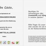 Allergenkennzeichnung Vorlage Download Gut Umsetzung Der Allergen Kennzeichnung