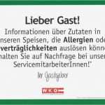 Allergenliste Gastronomie Vorlage Großartig Neue Eu Verordnung Zur Kennzeichnung Von Allergenen