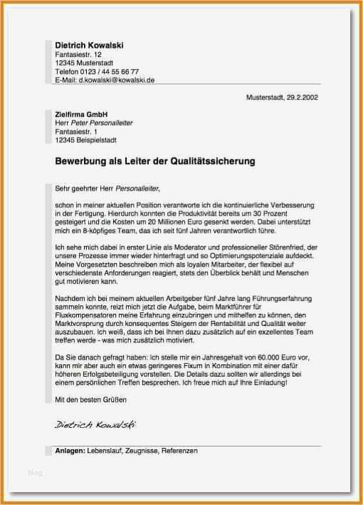 9 bewerbung anschreiben