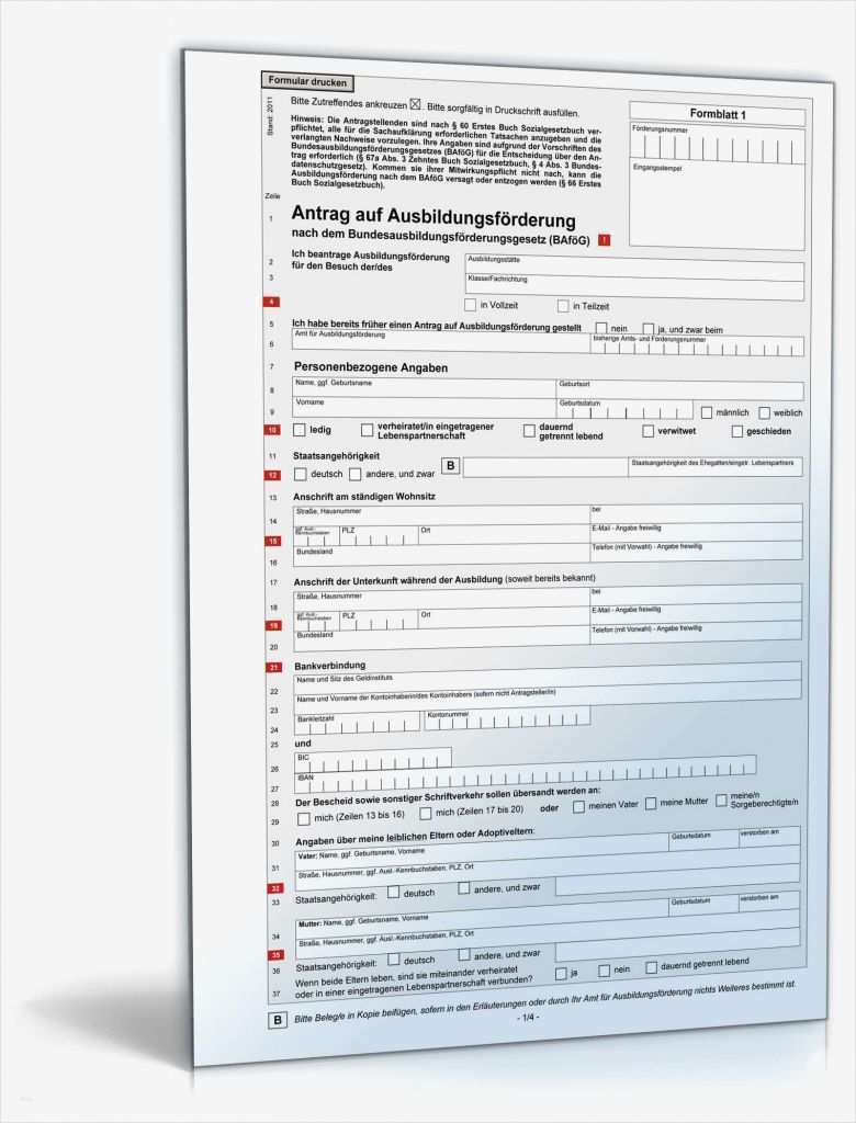 Antrag Teilerlass Meister Bafög Vorlage Beste Antrag Auf ...
