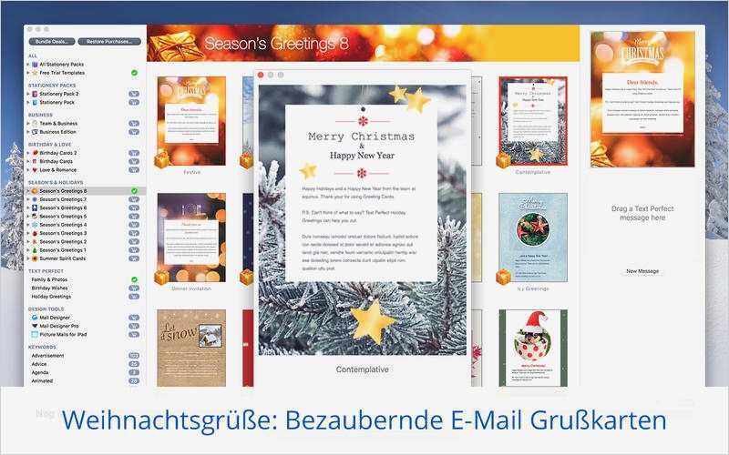 Stationery Grußkarten – Vorlagen für Apple Mail Bei equinux