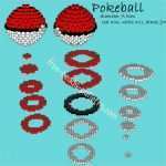 Aqua Pearls Vorlagen Einzigartig Pokeball 3d Perler Beads Hama Beads Playbox Pyssla Pattern