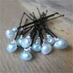 Aqua Pearls Vorlagen Erstaunlich Aqua Pearl Bridal Hairpins 10 Peices