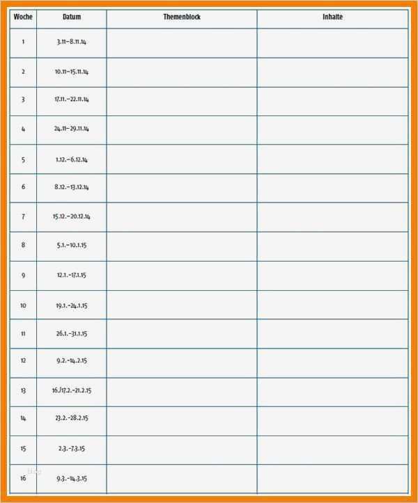 Ziemlich Vorlage Für Den Arbeitsplan Ideen Beispiel