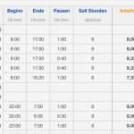 Arbeitszeit Berechnen Excel Vorlage Best Of Excel Tabelle Arbeitszeit Excel Absoluter Bezug