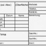 Autocad Schriftfeld Vorlage Schön Das Schriftfeld In Der Technischen Zeichnung