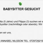 Babysitter Flyer Vorlage Deutsch Erstaunlich Großzügig Babysitter Werbung Vorlage Ideen Entry Level