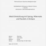 Bachelor thesis Vorlage Genial Web Entwicklung Mit Spring Hibernate Und Facelets In Eclipse