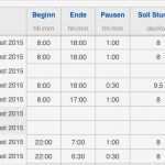 Backup Dokumentation Vorlage Wunderbar Vorlage Zur Dokumentation Der Täglichen Arbeitszeit Excel