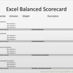 Balanced Scorecard Vorlage Gratis Süß Balanced Scorecard Templates