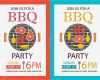 Bbq Einladung Vorlage Großartig Grill Party Einladung Bbq Vorlage Flyer — Stockvektor