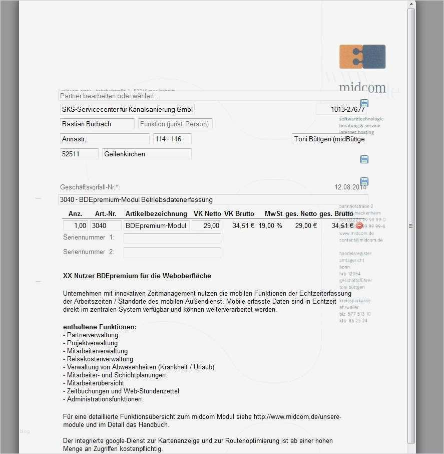 Berichtigungsdokument Rechnung Vorlage Schön Cloud Crm ...