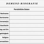 Biografiebogen Altenpflege Vorlage Schön Vorlage Download Demenz Biografiebogen Word