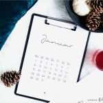 Blog Impressum Vorlage Elegant [ Free Printable ] Minimalistischer Kalender Für 2018