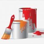 Briefmarke Vorlage Photoshop Wunderbar 2 Vector Spilled Paint Cans with Brush Welovesolo