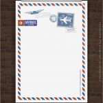 Briefpapier Vorlagen Drucken Inspiration Drucke Selbst Kostenloses Briefpapier Airmail