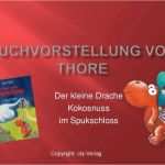 Buchvorstellung Klasse 8 Vorlage Wunderbar Buchvorstellung Der Kleine Drache Kokosnuss Im Spukschloss