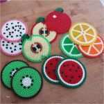 Bügelperlen Vorlagen 3d Hübsch Fruit Coasters Perler Beads by Lilie Swee