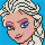 Bügelperlen Vorlagen Elsa Erstaunlich Elsa From Frozen for Perler Perler Bead Pattern Bead