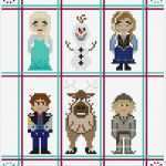 Bügelperlen Vorlagen Elsa Großartig Disney Frozen Characters Cross Stitch Pattern Elsa Anna