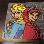 Bügelperlen Vorlagen Elsa Hübsch Elsa Y Ana De Frozen En Hama Perler Etc