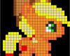 Bügelperlen Vorlagen Prinzessin Gut Cute Applejack Perler Bead Pattern