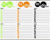 Carnet ata Excel Vorlage Angenehm 8 to Do Liste Wochenplan