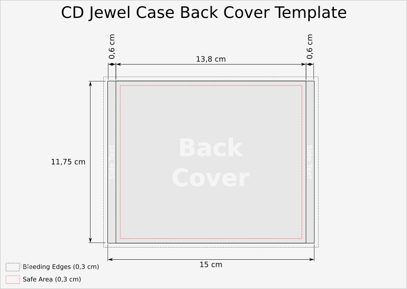 cd template jewel case back