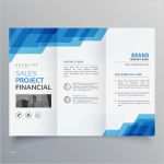 Corporate Design Vorlage Best Of Blaue Geometrische Trifold Business Broschüre Design