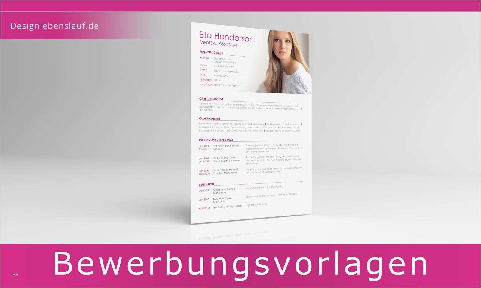 Bewerbung Englisch Muster als Wordvorlage zum Download