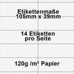 Din A4 ordner Etiketten Vorlage Beste 105x39mm Etiketten Für Scannerschienen Perforiertes Din A4