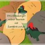 Dino Einladung Vorlage Bewundernswert Dino Einladungskarten Zur Dinoparty Selber Basteln