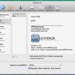 E Mail Vorlage Erstellen Mac Erstaunlich Mac Os X Mail E Mail Signatur Erstellen formatieren Und