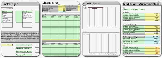 Einarbeitungsplan Vorlage Kostenlos Cool Der Genial Einfache Mediaplan Pro Unter Excel Me Nplanung